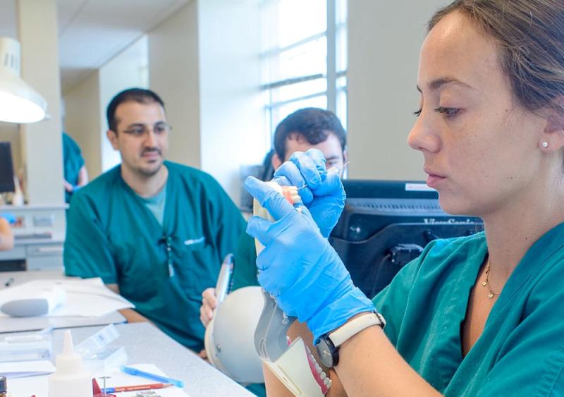 students in a lab